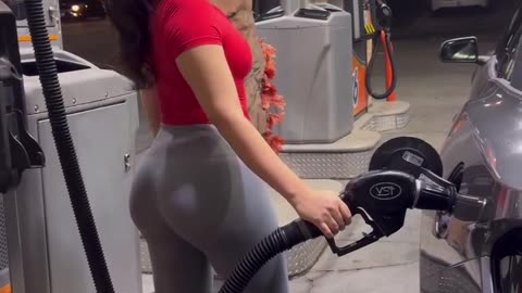 Sexy hot girl pron star neppi petrol pump look