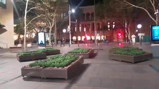 Martin Place featured in The Matrix. It now has garden beds that evoke past Cabal control of it