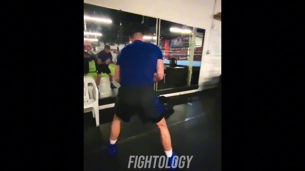 Caleb Plant Shadow Boxing