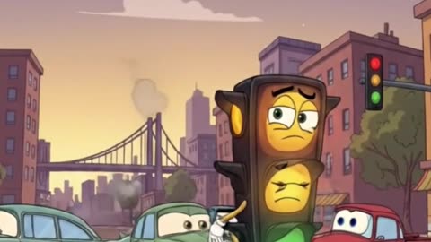 Funny Traffic Light Cartoon 🚦 Road Safety for Kids