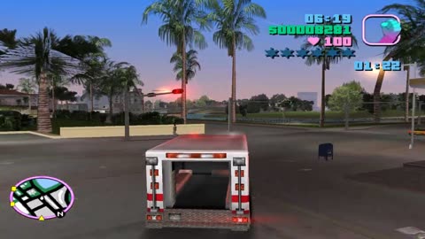 GTA Vice City - PARAMEDIC MISSION completed Levels 1 through 4