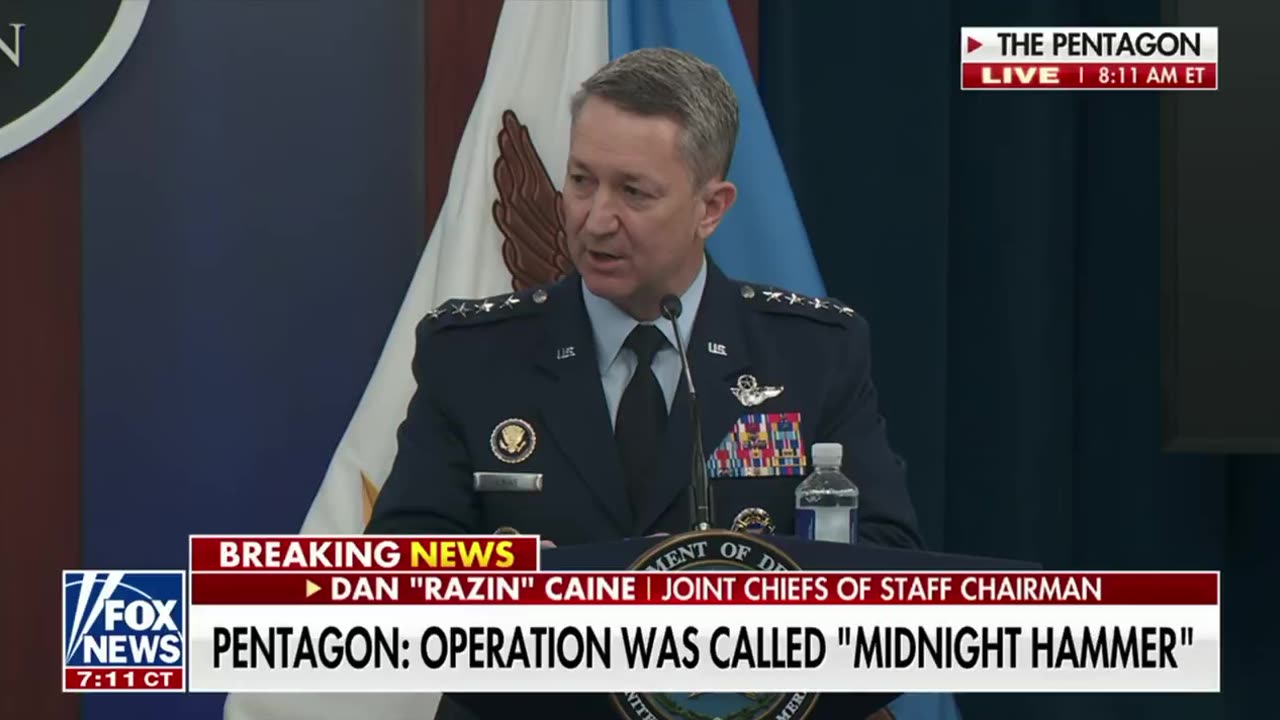 Joint Chiefs of Staff Chairman explains the details of Operation “Midnight Hammer” against Iran
