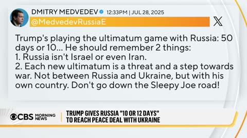 Russia responds to Trump's new Ukraine ceasefire deadline