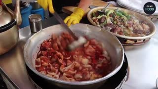 Generous Elderly Woman Offering Unlimited Refills | Korean Street Food