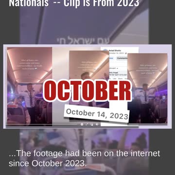 Fact Check: OLD Video Shows Flight Attendant Singing With 'Israeli Nationals' -- Clip is From 2023