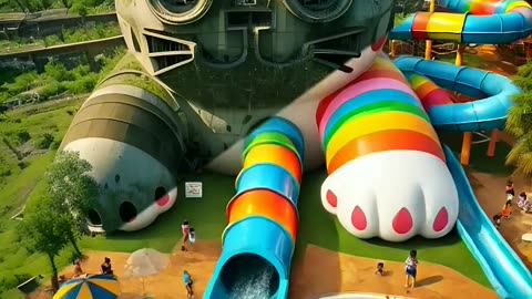 ❤️_Evolution_of_Cat___Big_Water_Slide_🥰_Maiw_Milky_✅_#cat_#cute_#love_#shorts