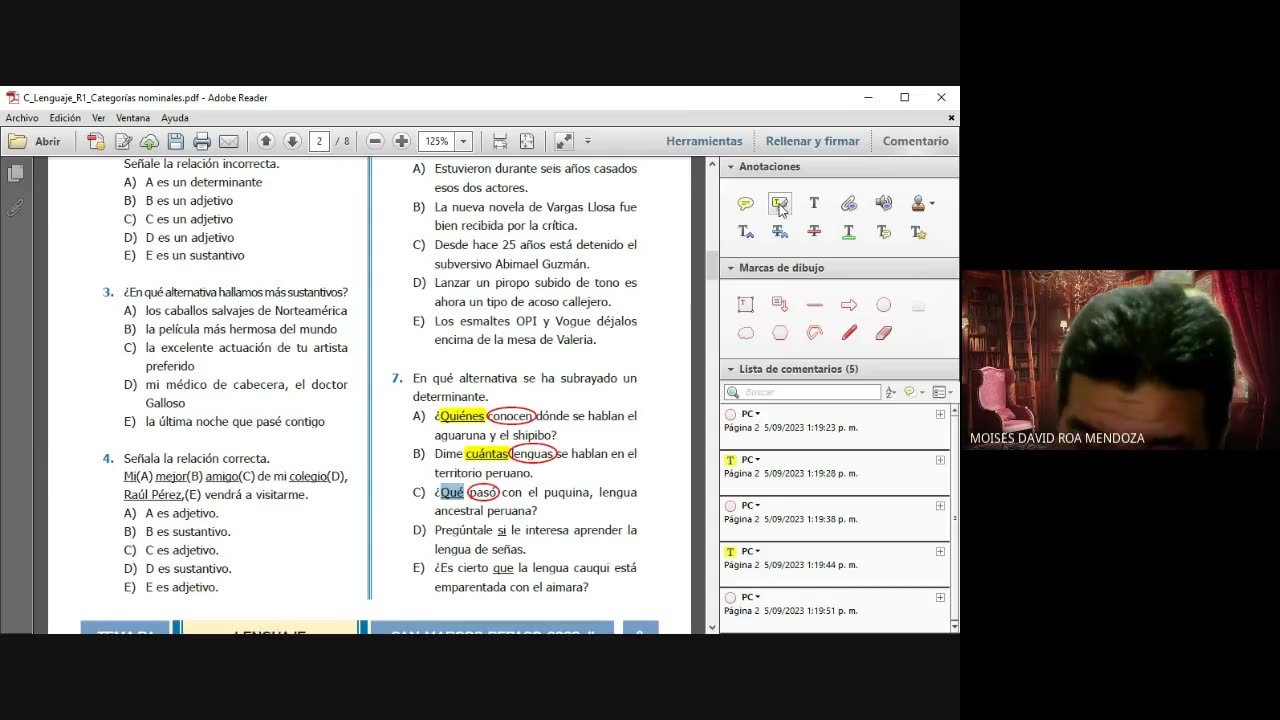 PAMER SEMESTRAL 2023 | Repaso 1 | Lenguaje