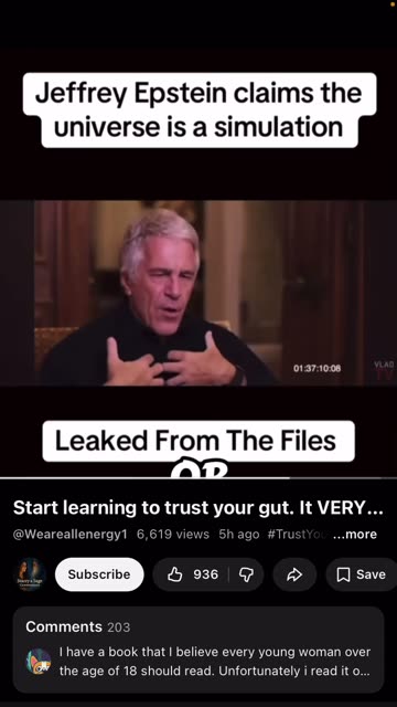 Maybe Epstein should’ve been the president