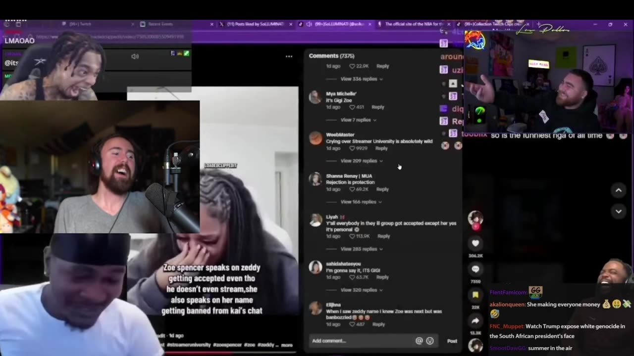 She's f**king crazy..