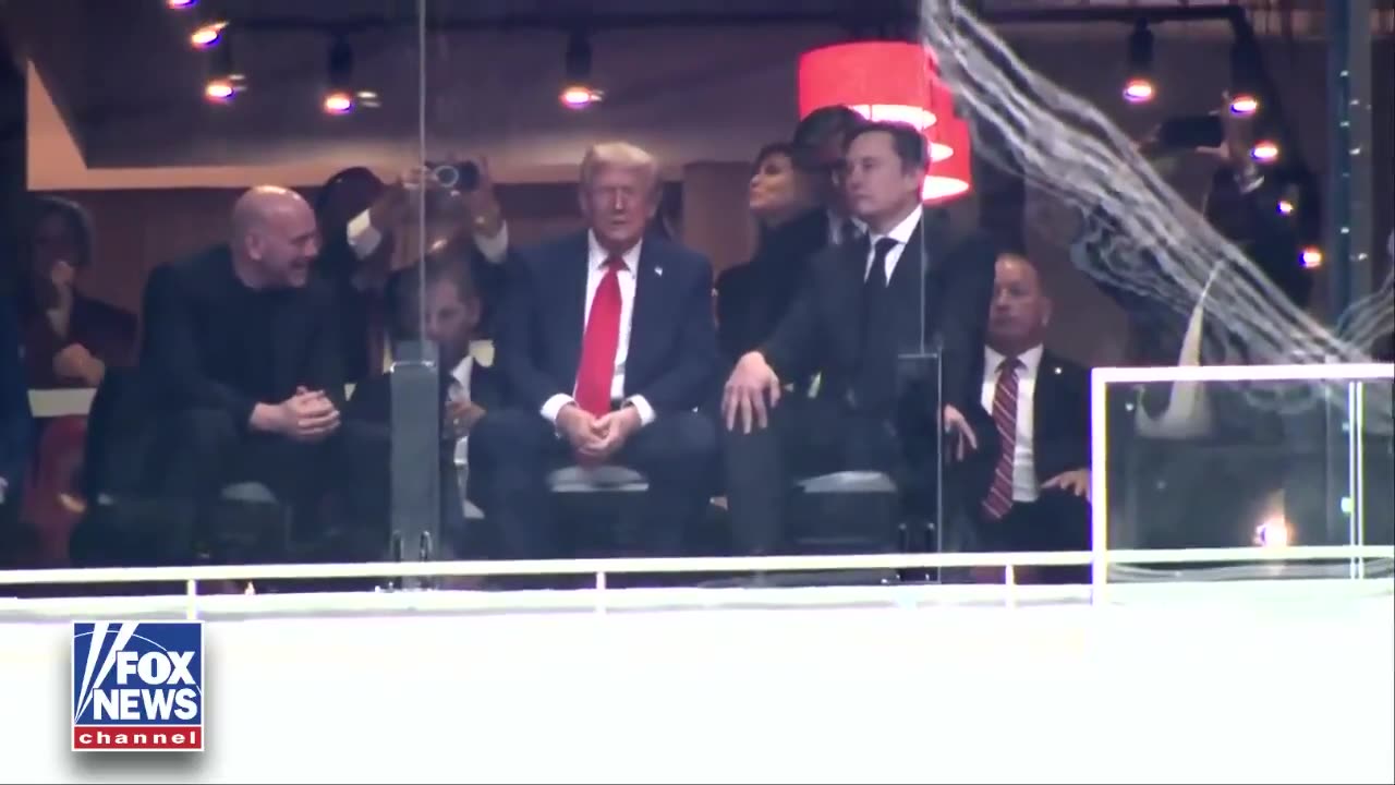 President Trump and Elon Musk were spotted sitting together and chatting during a surprise reunion