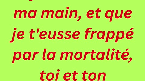 "Dieu aurait pu frapper fort" exode 9:15 #shorts #youtube #ytshorts #jesus #views #french #shortvid