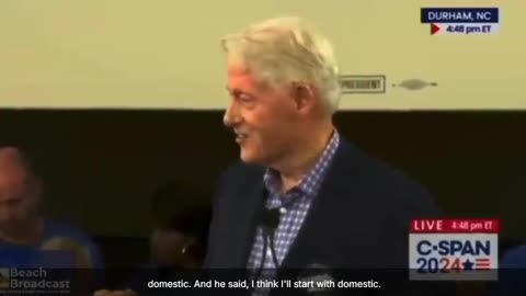 Bill Clinton talking sending himself to GITMO