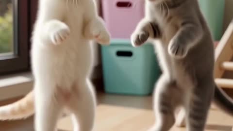 Bouncing Kitty Party! 😻🎉 | Fun Cat Short #Shorts