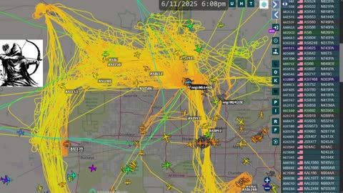 Bird Nazi Utah over Phoenix AZ - Afternoon - lots of sprayers too - no audio -