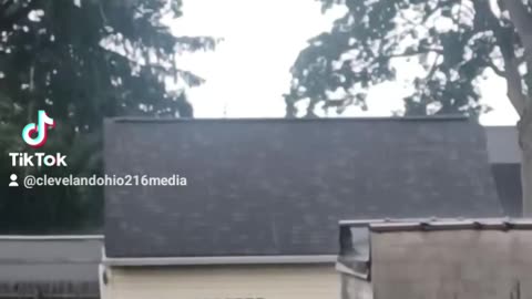 Quick Downpour In Cleveland Ohio