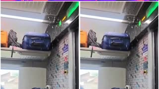 “Waterfall Service” on Vande Bharat! Roof Leak Drenches Passengers, Video Goes Viral