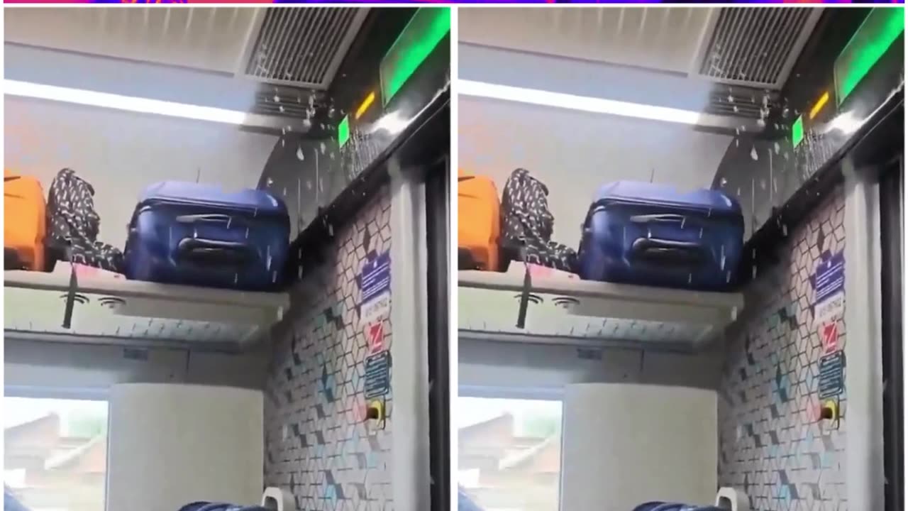 “Waterfall Service” on Vande Bharat! Roof Leak Drenches Passengers, Video Goes Viral