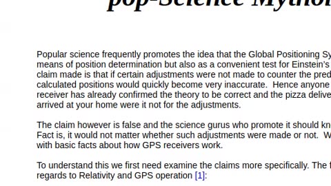 Globalne ocipienie - krótko. Czy GPS wymaga teorii względności Einsteina ?