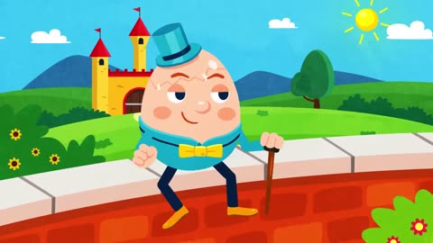 humpty dumpty sat on a wall / nursery rhymes for kids