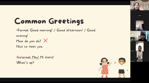 Greetings and Farewells Class (2)
