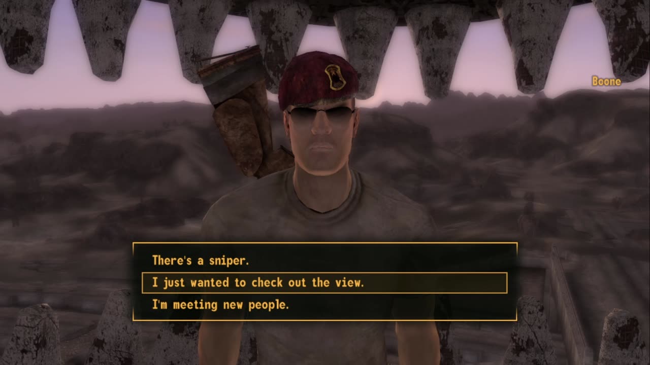 Saving Boone in Fallout