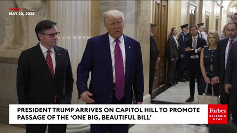 BREAKING: Trump Arrives On Capitol Hill To Push 'Big Beautiful Bill' & Takes Questions From Press
