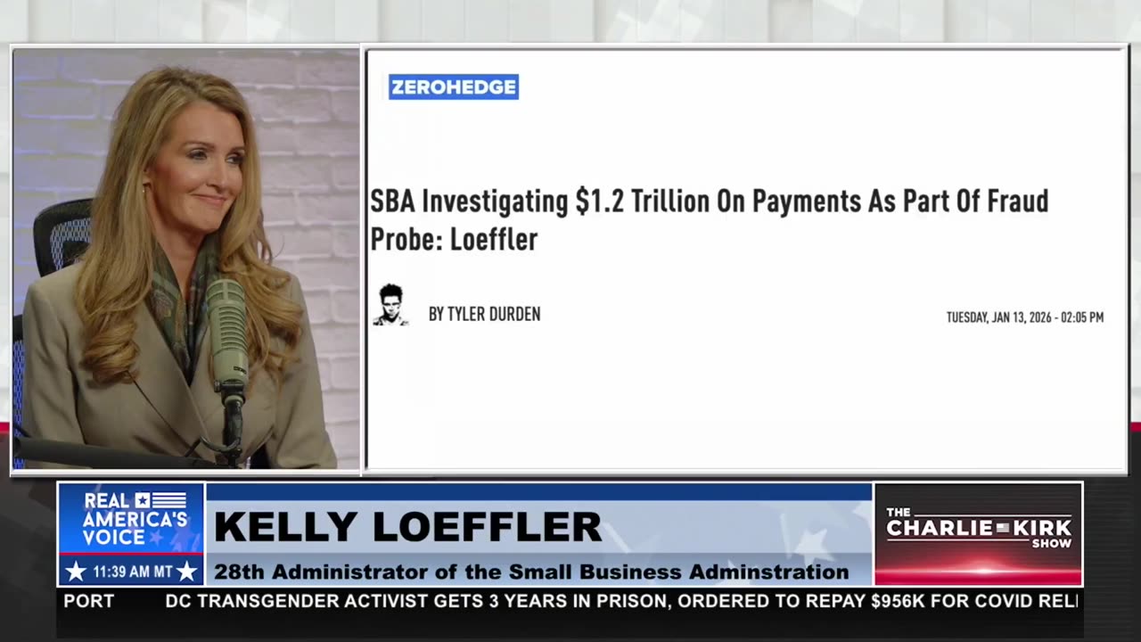 NEW: SBA INVESTIGATING $1.2T IN FRAUD