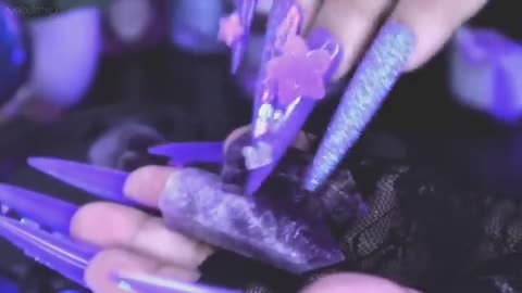 asmr. royal purple queen helps knight fall asleep. 💜💤
