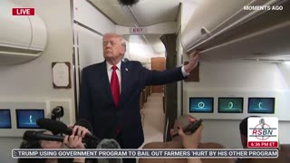 WATCH: President Trump Gaggles with Press on Air Force One. - 12/9/2025