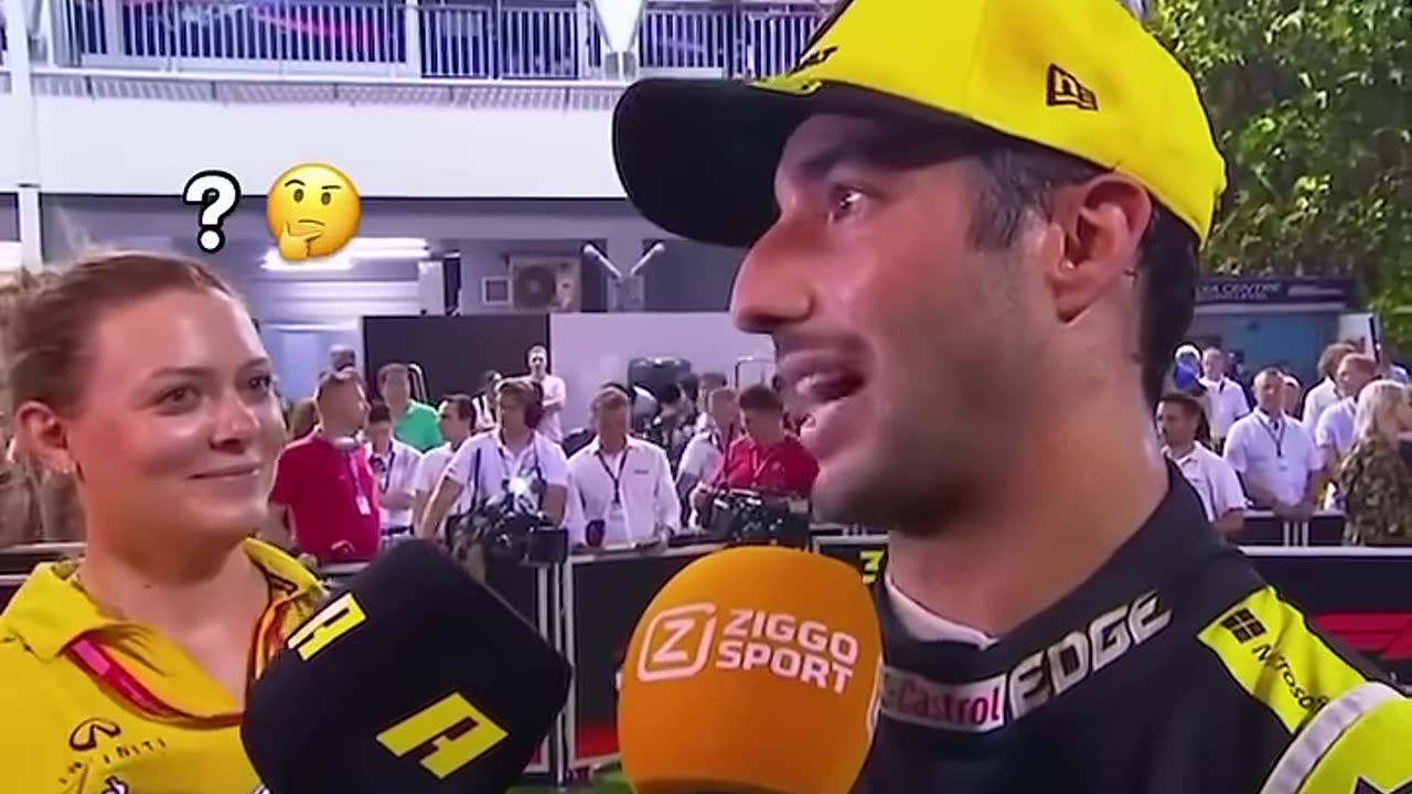 It’s real sweat This interview is so funny #running #f1 #formula1
