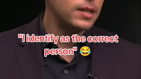 I identify as the correct person