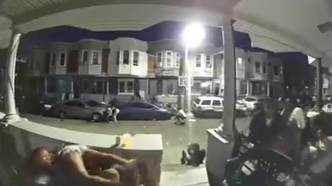 Ring camera footage of the shootout in Philly