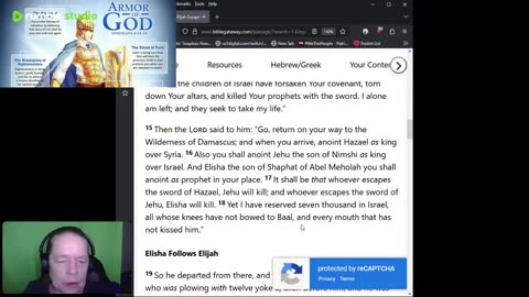 Journey Through The Bible - 1 Kings 19 - Elijah Flees From Jezebel And Ahab 08072025