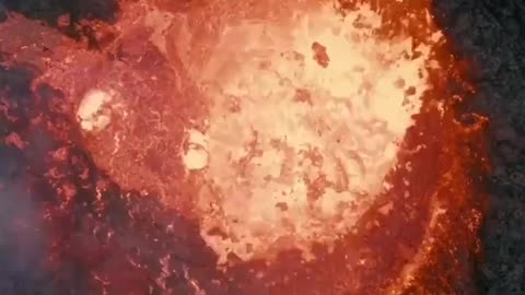 Volcano erupting