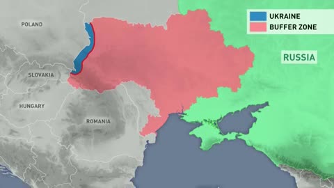 "If military aid to the Banderite regime continues, the buffer zone could look like this"
