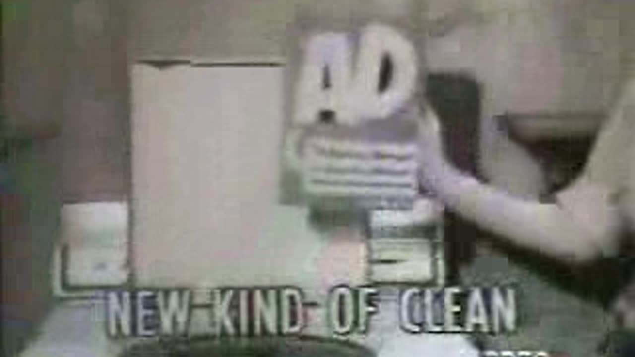 Commercial - Ad Detergent 1950s ( A new kind of clean )