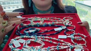 20250702-10 Sleeping Beauty Turquoise & Pearl Set: Unlock the Ocean's Gentle Code