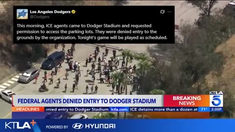 DHS: Federal agents at Dodger Stadium were not there on operation