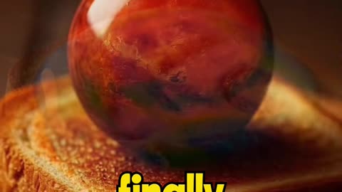 Spreading Planets on Toast 🌍🔥🧊 Why Does This Look So Good?! #AIFood #SpaceOnToast #OddlySatisfying