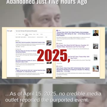 Fact Check: Elon Musk Did NOT Become 'Guardian' Of Newborn Baby 'Abandoned Just Five Hours Ago'