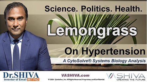 Dr.SHIVA™: Lemongrass on Hypertension @CytoSolve® Systems Analysis (7/25)
