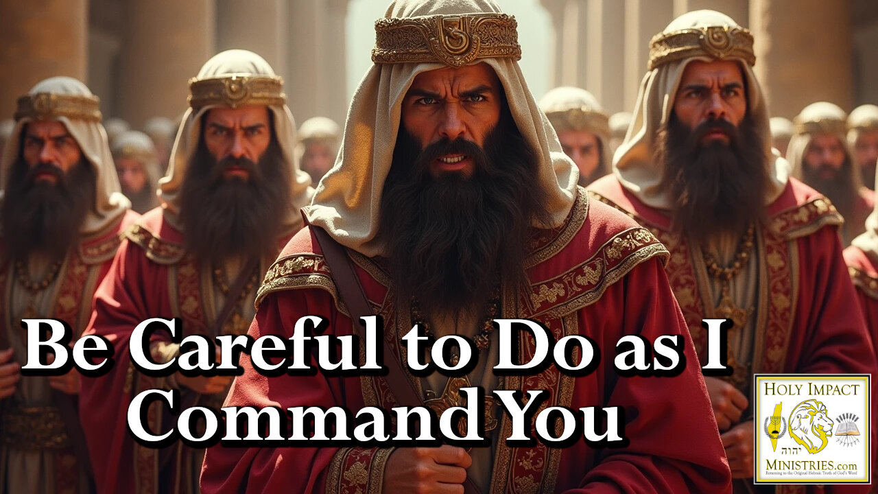 Be Careful to Do as I Command You