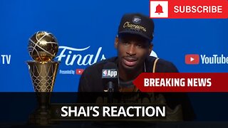 Shai Reacts To Haliburton Injury
