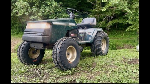 Built Front Axle for Private Pile! (Craftsman LT4000)