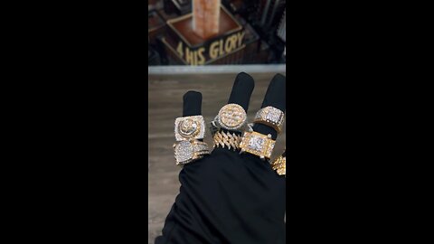 Iced out rings available @4hisgloryjewelry