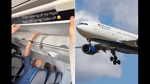 Delta Flight 2417: Mid-Air Ceiling Drama!
