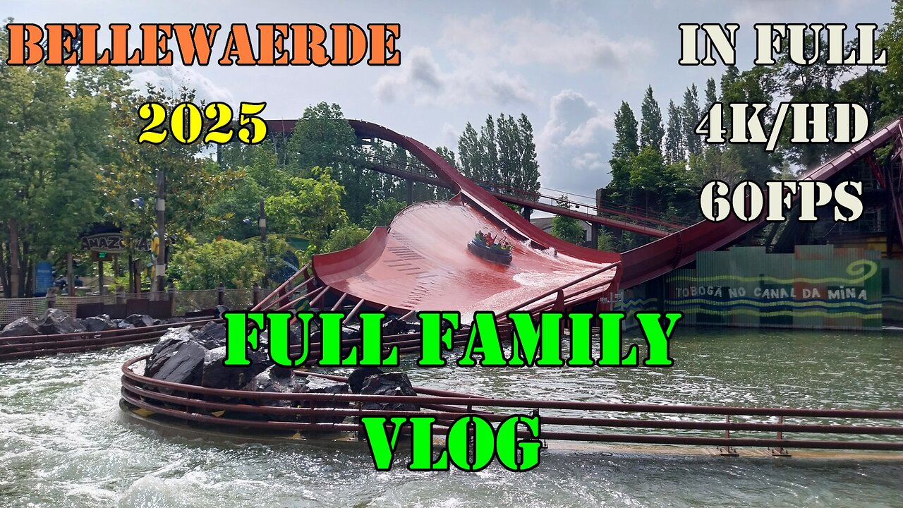 Bellewaerde Park 2025 Full Vlog + On rides [4K/HD-60FPS]