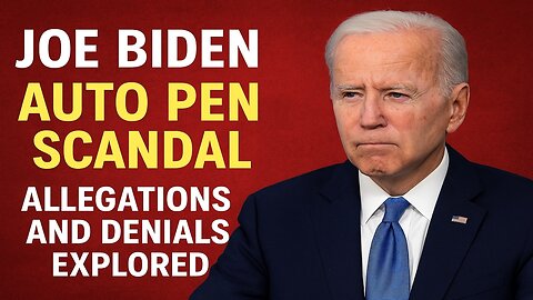 Joe Biden Denies Incapacity and Misuse of Auto Pen