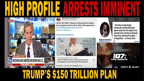 KLAUS, POPE FRANCIS & INTEL AGENCIES, TRUMP’S $150 TRILLION PLAN, HIGH PROFILE ARRESTS IMMINENT & OTHER NEWS..