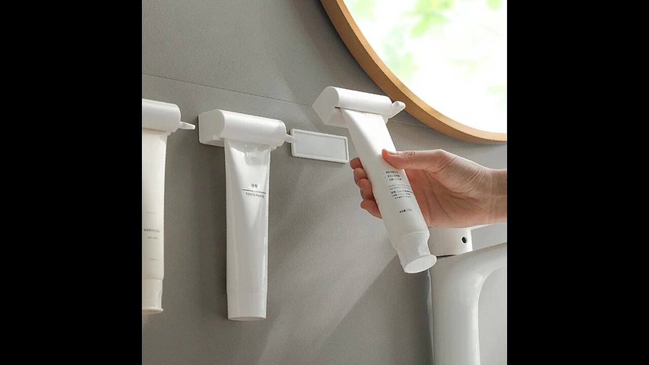 Powerful Magnetic Wall-Mounted Toothpaste Squeezer